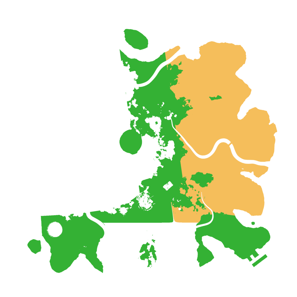 Biome Rust Map: Procedural Map, Size: 3500, Seed: 66167010