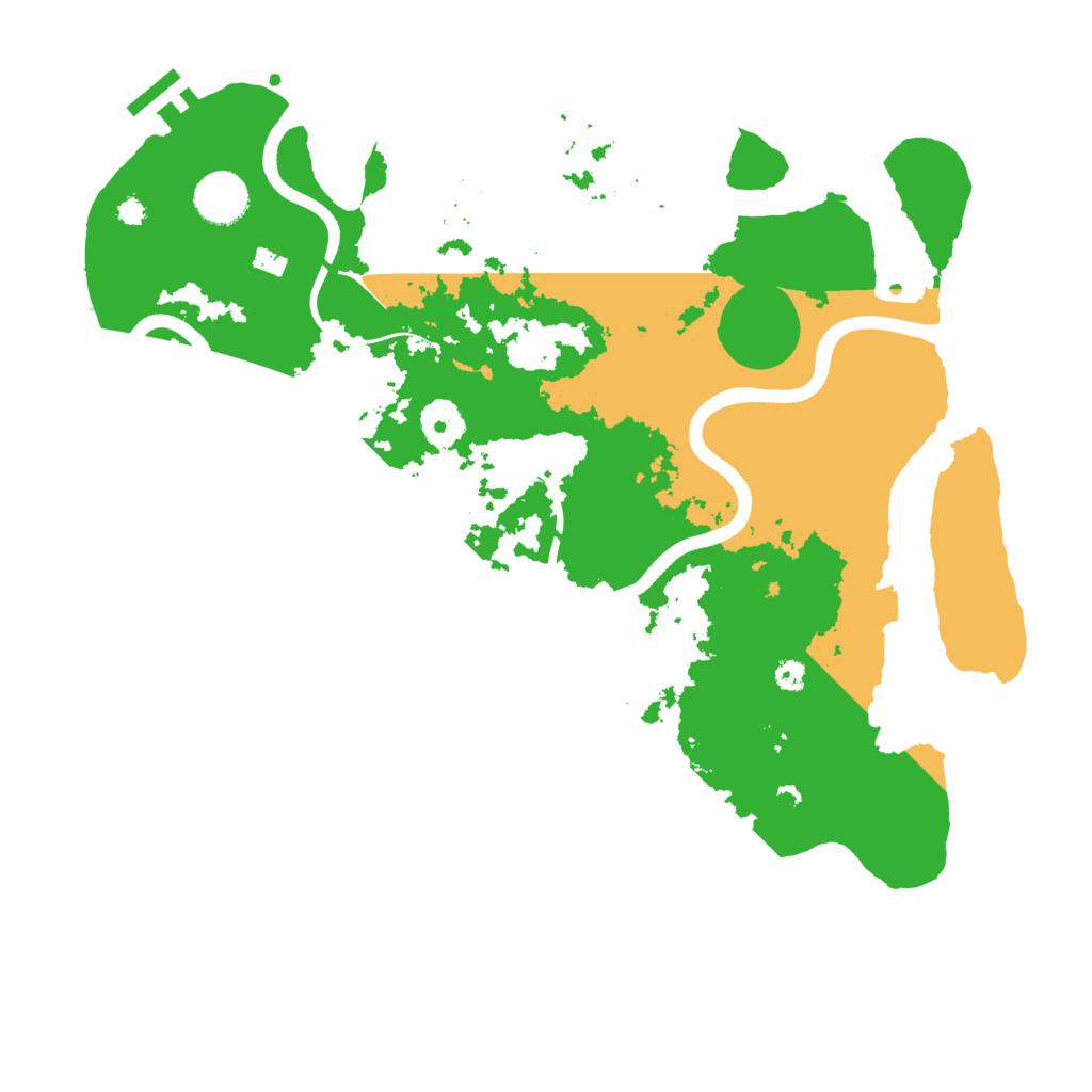 Biome Rust Map: Procedural Map, Size: 3600, Seed: 100945843