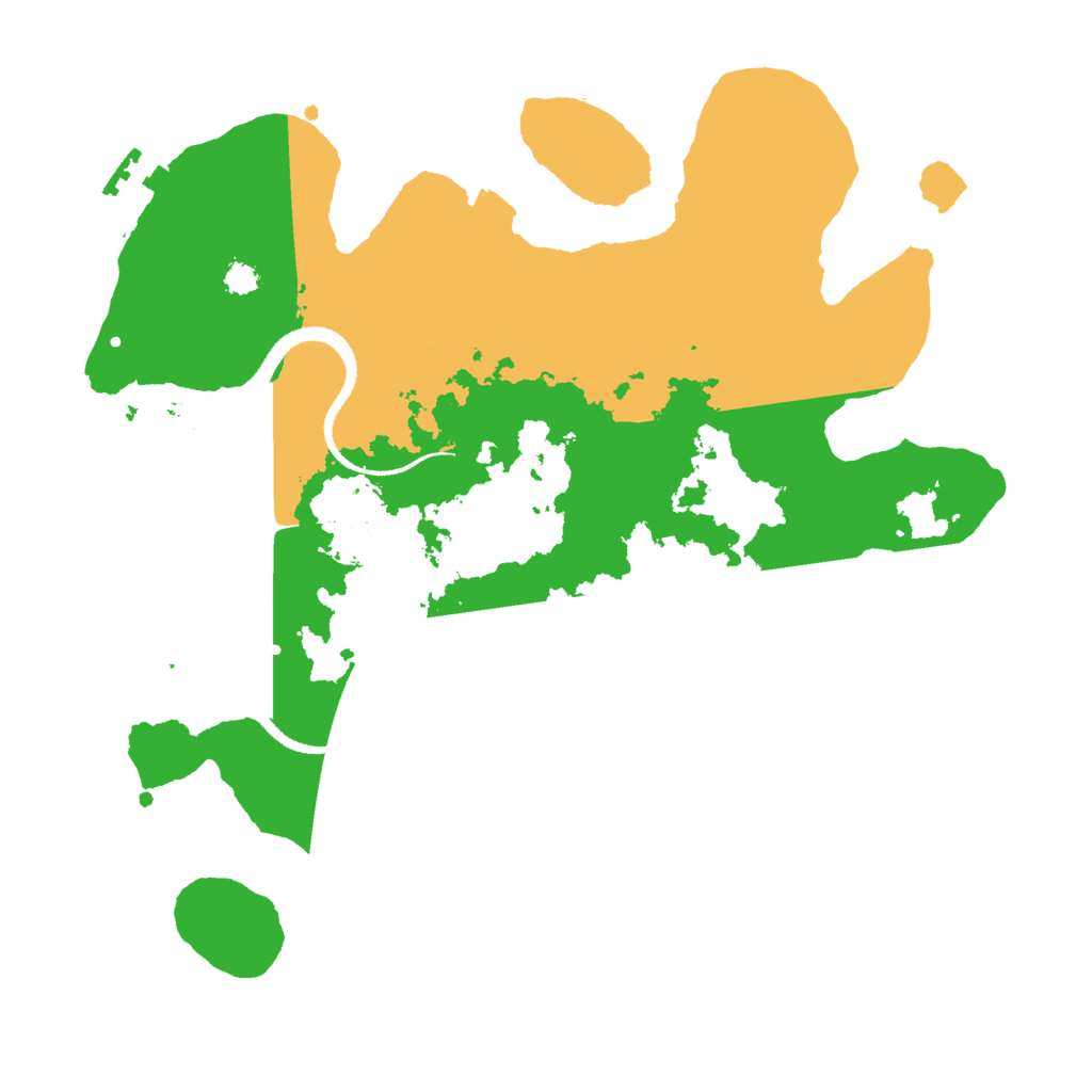 Biome Rust Map: Procedural Map, Size: 3000, Seed: 232876263