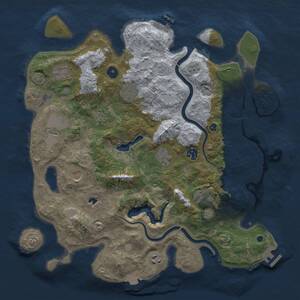 Thumbnail Rust Map: Procedural Map, Size: 4000, Seed: 2925, 16 Monuments