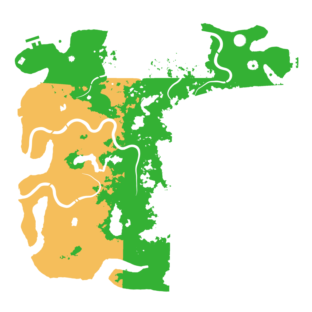 Biome Rust Map: Procedural Map, Size: 4500, Seed: 1999216006