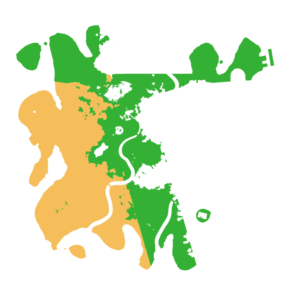 Biome Rust Map: Procedural Map, Size: 3500, Seed: 29233