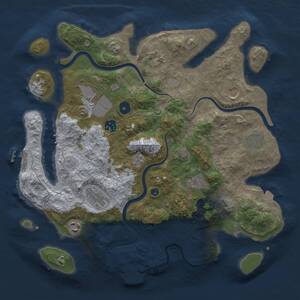 Thumbnail Rust Map: Procedural Map, Size: 3750, Seed: 5222979, 15 Monuments
