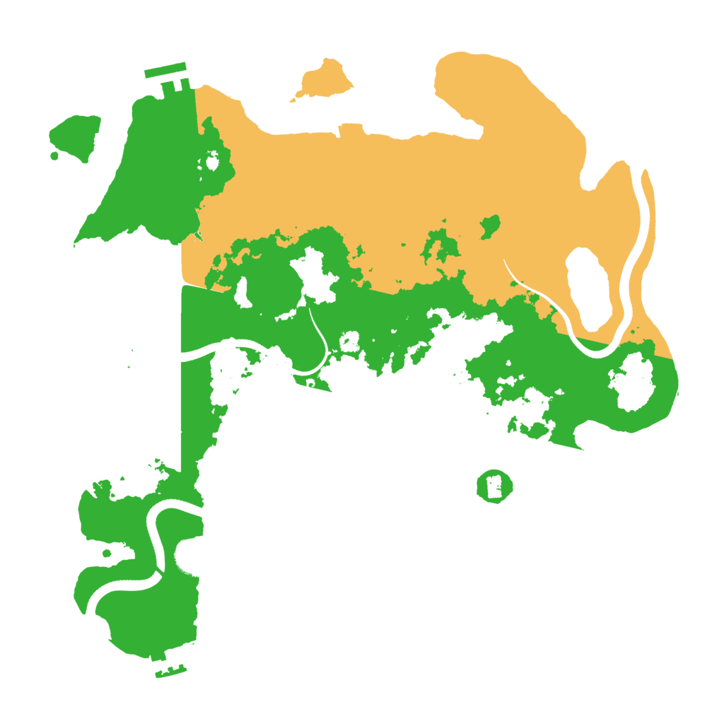 Biome Rust Map: Procedural Map, Size: 3500, Seed: 857867831