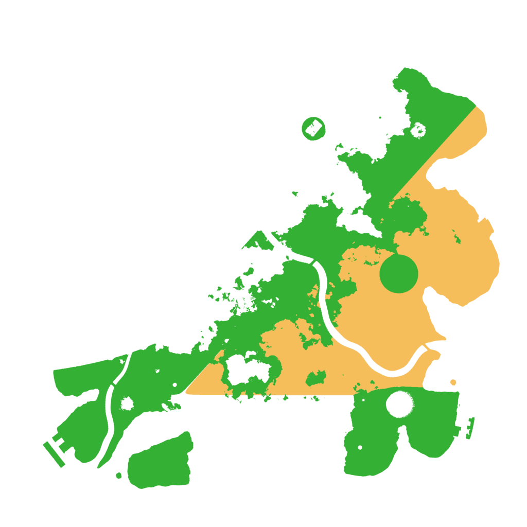 Biome Rust Map: Procedural Map, Size: 3600, Seed: 2515696