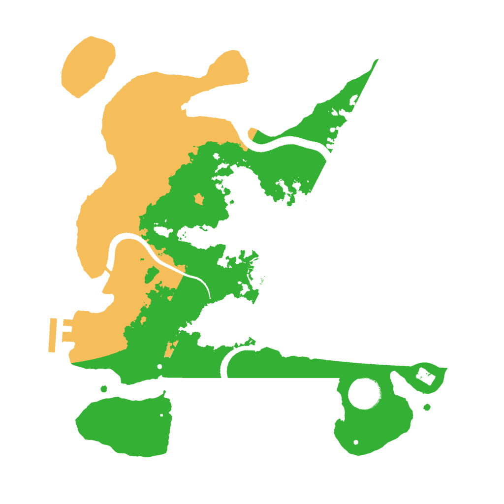 Biome Rust Map: Procedural Map, Size: 3000, Seed: 5457