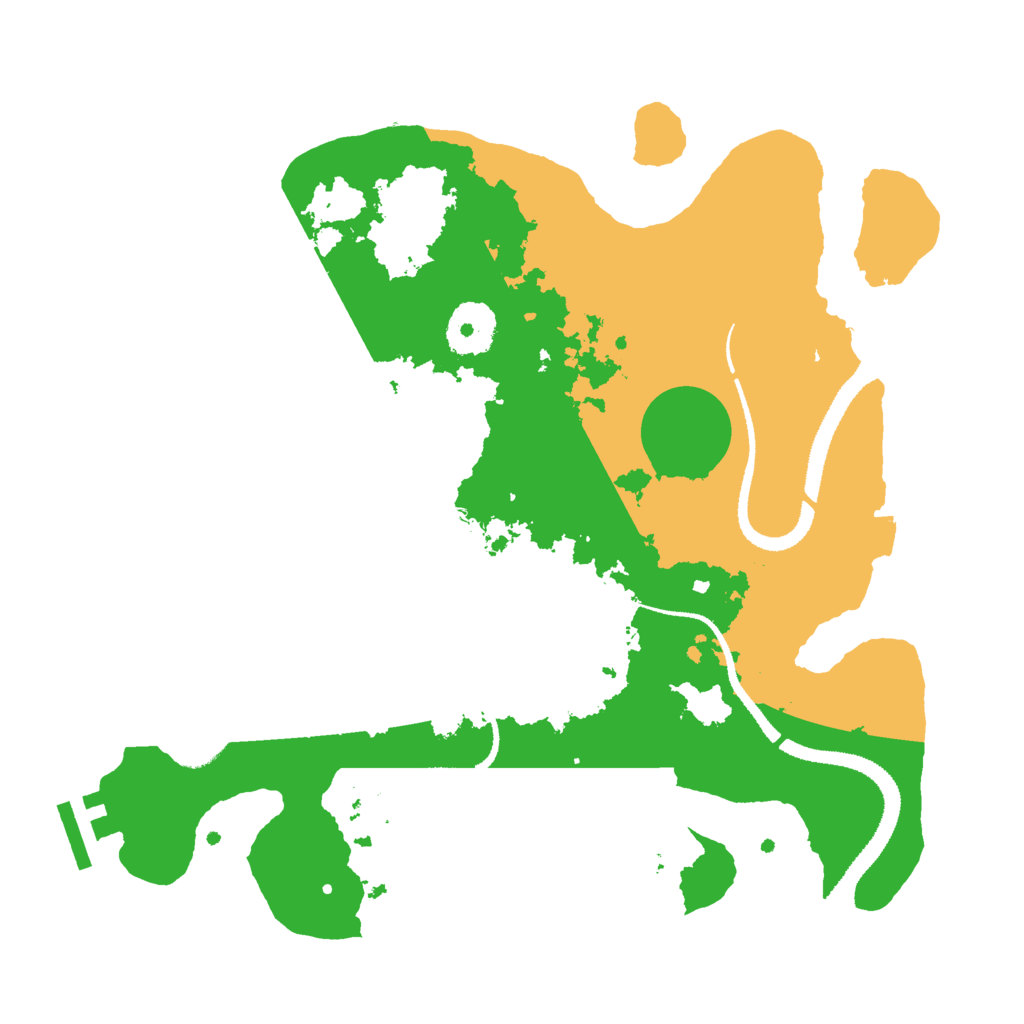 Biome Rust Map: Procedural Map, Size: 3000, Seed: 52578