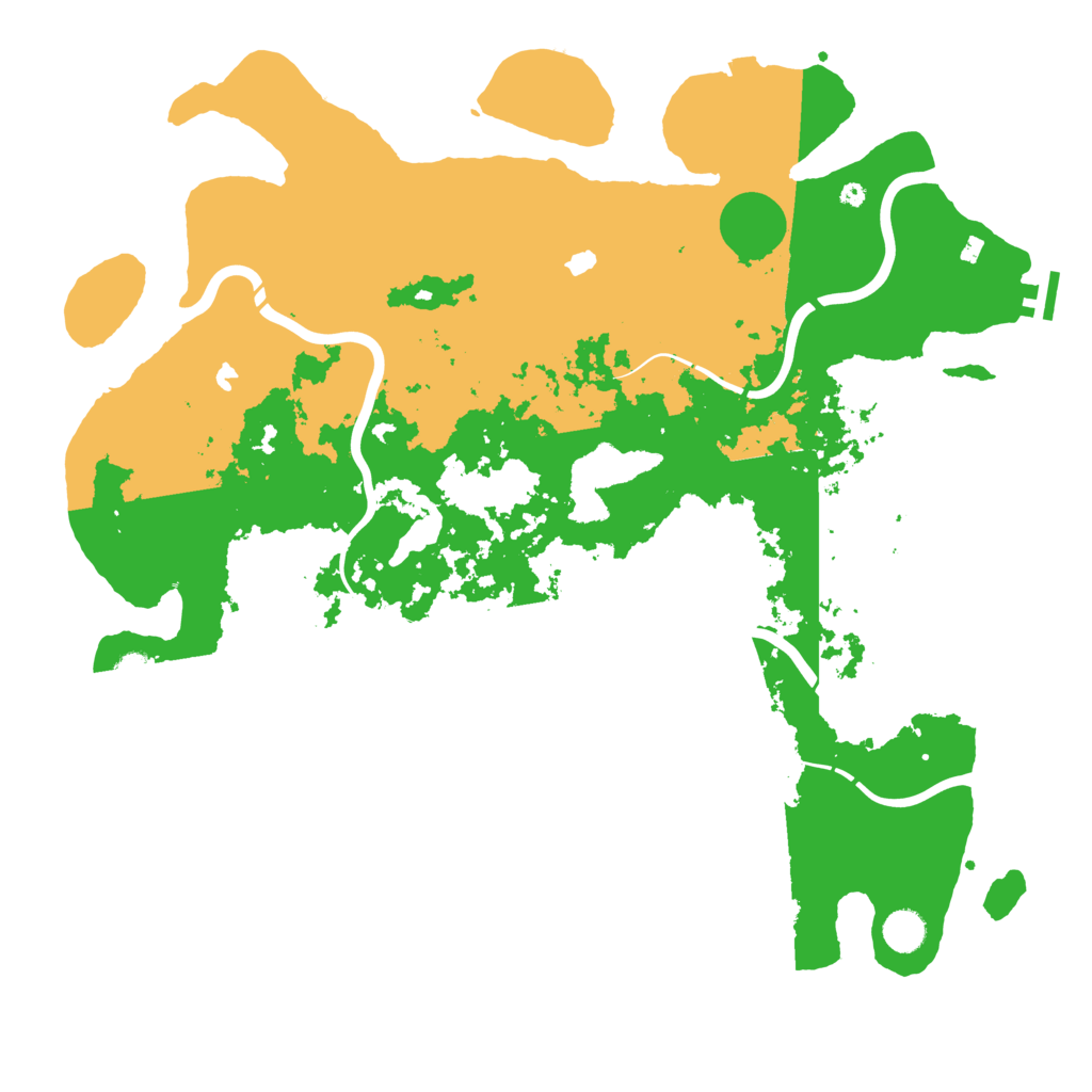 Biome Rust Map: Procedural Map, Size: 4500, Seed: 605278082