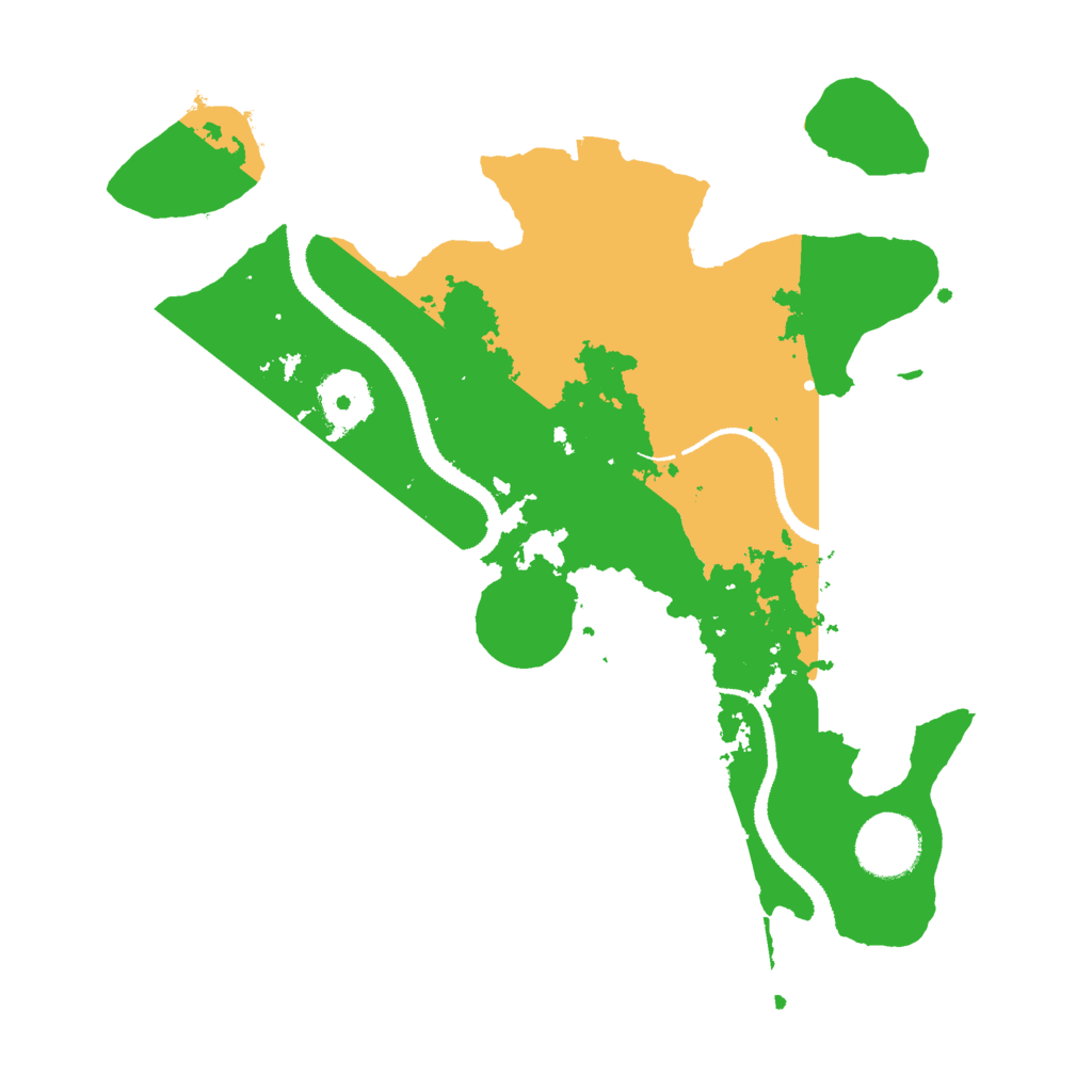 Biome Rust Map: Procedural Map, Size: 3000, Seed: 28577