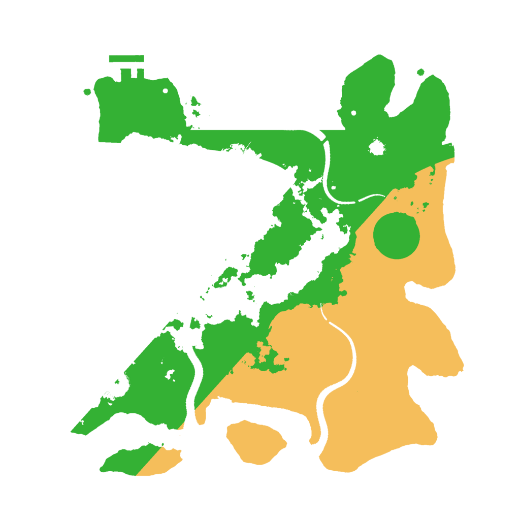Biome Rust Map: Procedural Map, Size: 3000, Seed: 1664628204