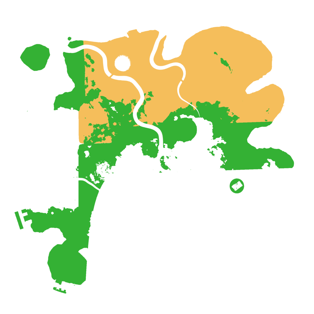 Biome Rust Map: Procedural Map, Size: 3500, Seed: 2144552746