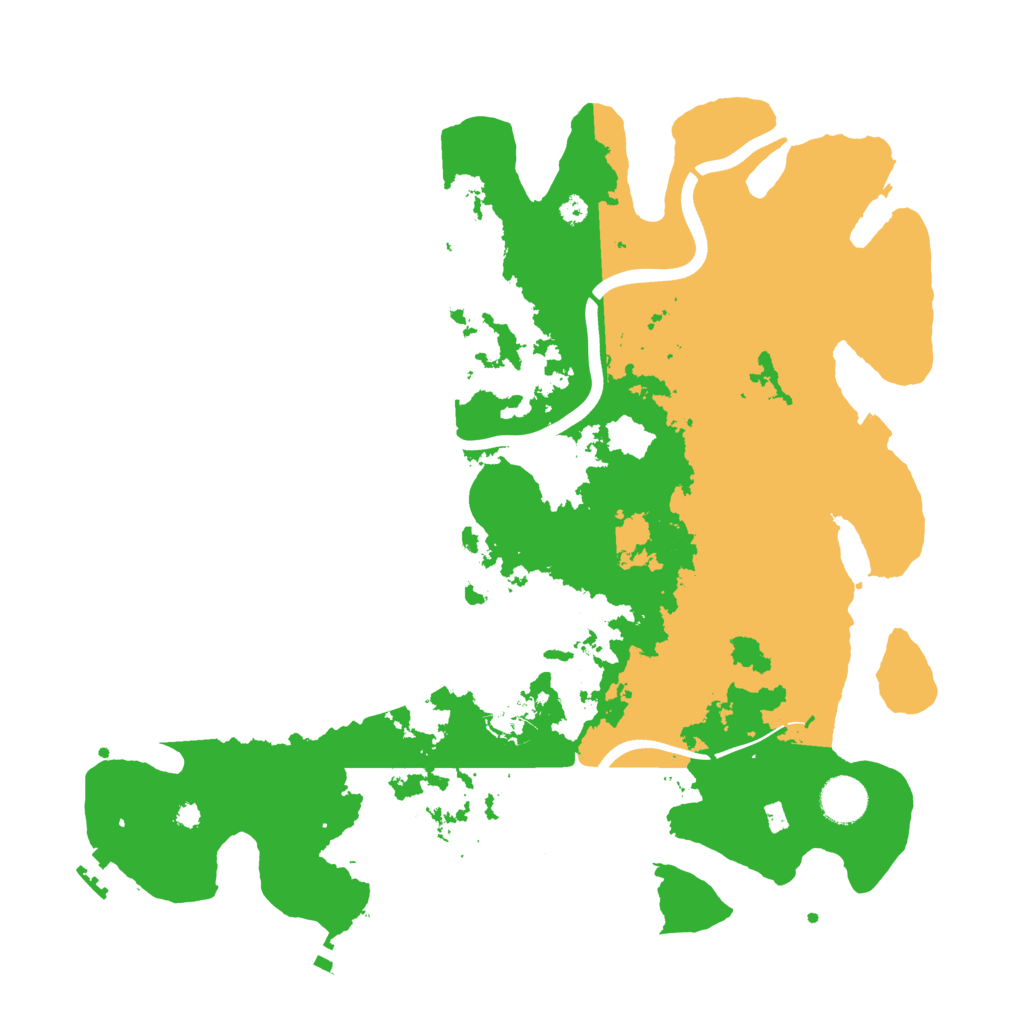 Biome Rust Map: Procedural Map, Size: 3800, Seed: 56669