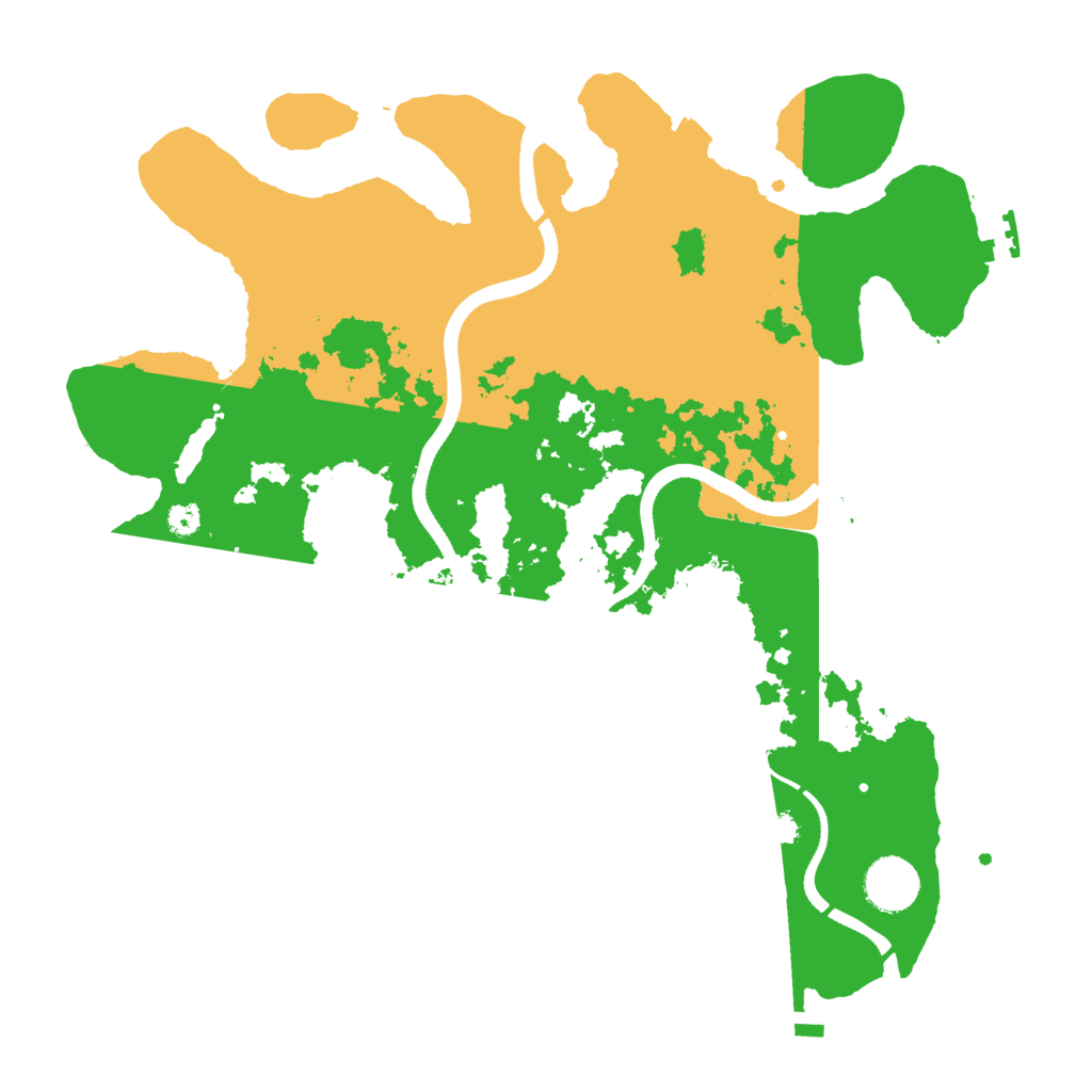 Biome Rust Map: Procedural Map, Size: 3500, Seed: 1262160160
