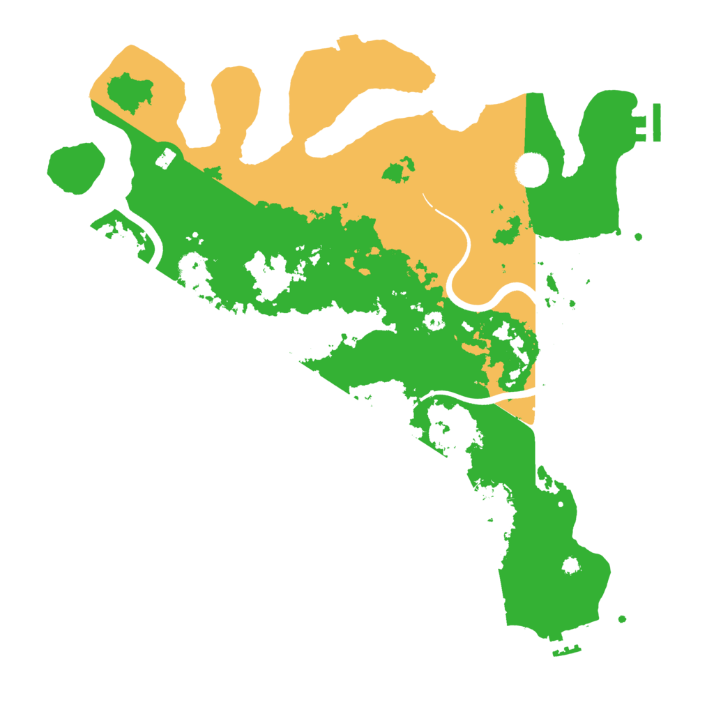 Biome Rust Map: Procedural Map, Size: 3800, Seed: 26733