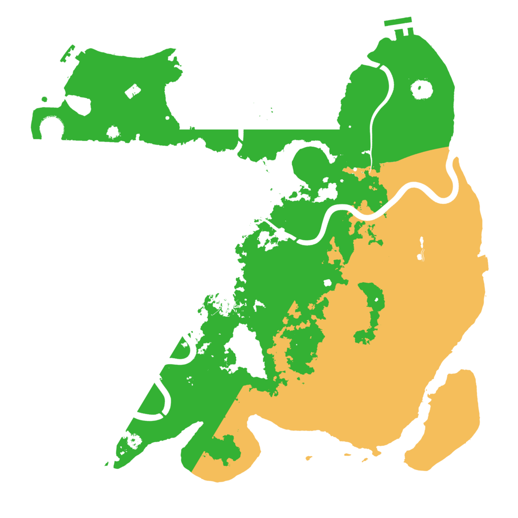 Biome Rust Map: Procedural Map, Size: 3800, Seed: 2135167338