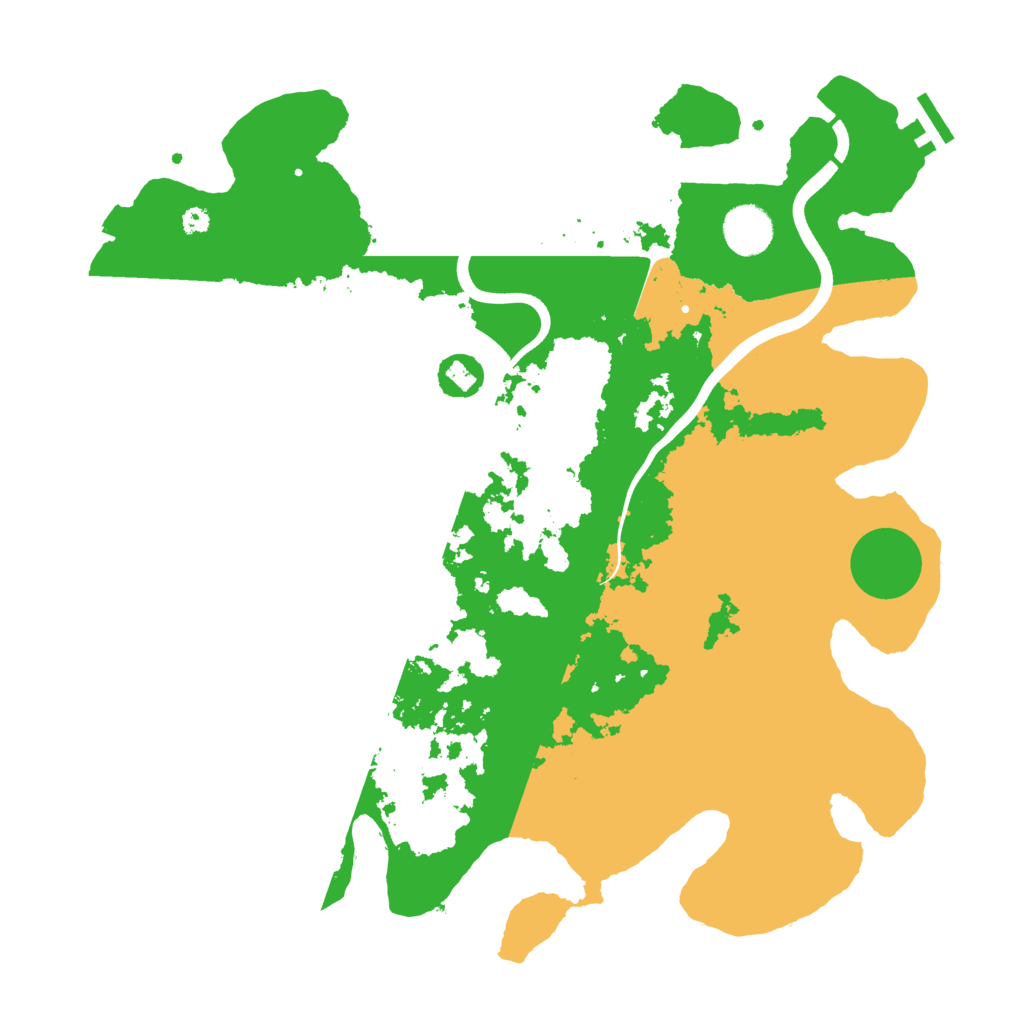 Biome Rust Map: Procedural Map, Size: 3800, Seed: 81491