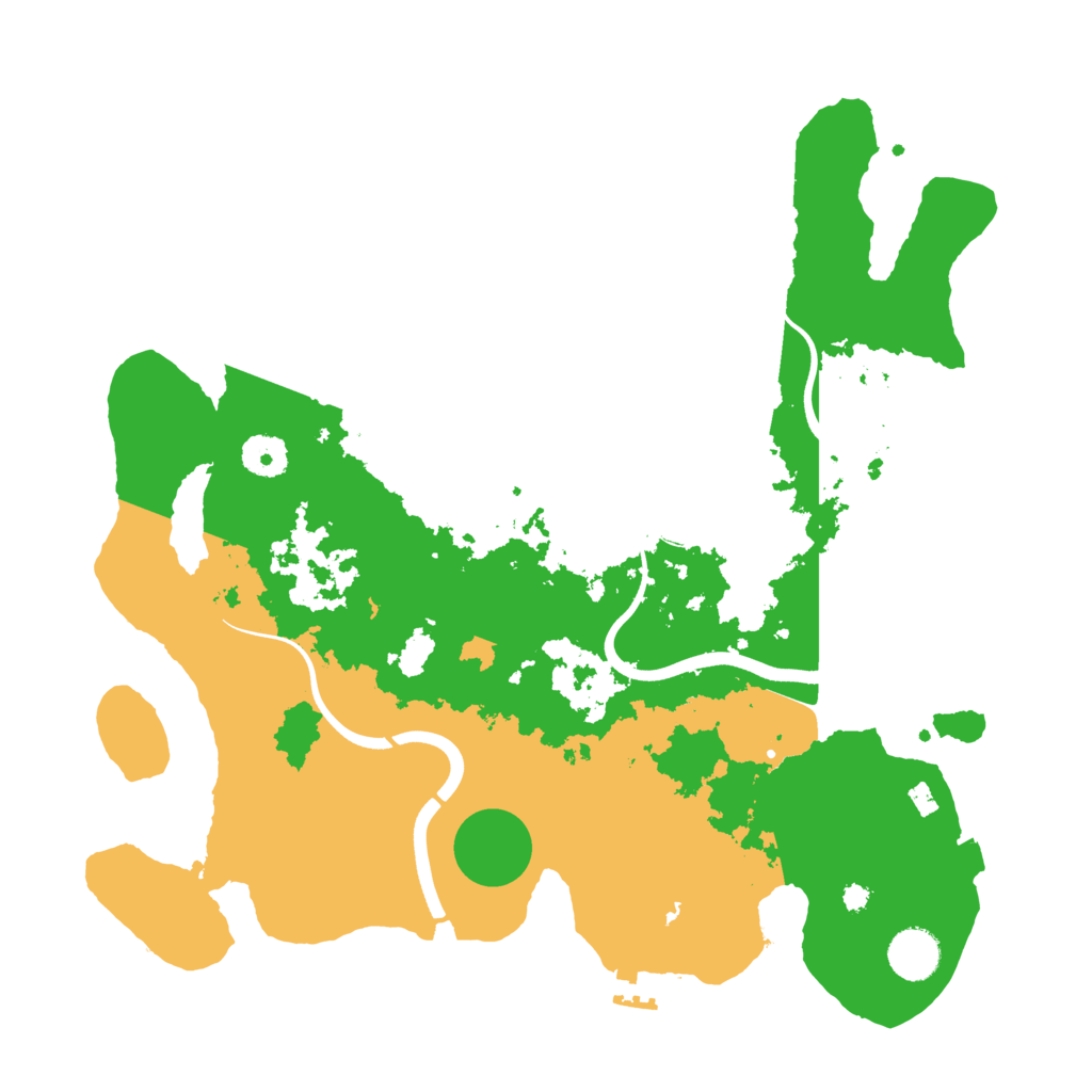 Biome Rust Map: Procedural Map, Size: 3700, Seed: 825933