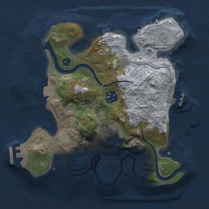 Thumbnail Rust Map: Procedural Map, Size: 2500, Seed: 1470978289, 8 Monuments