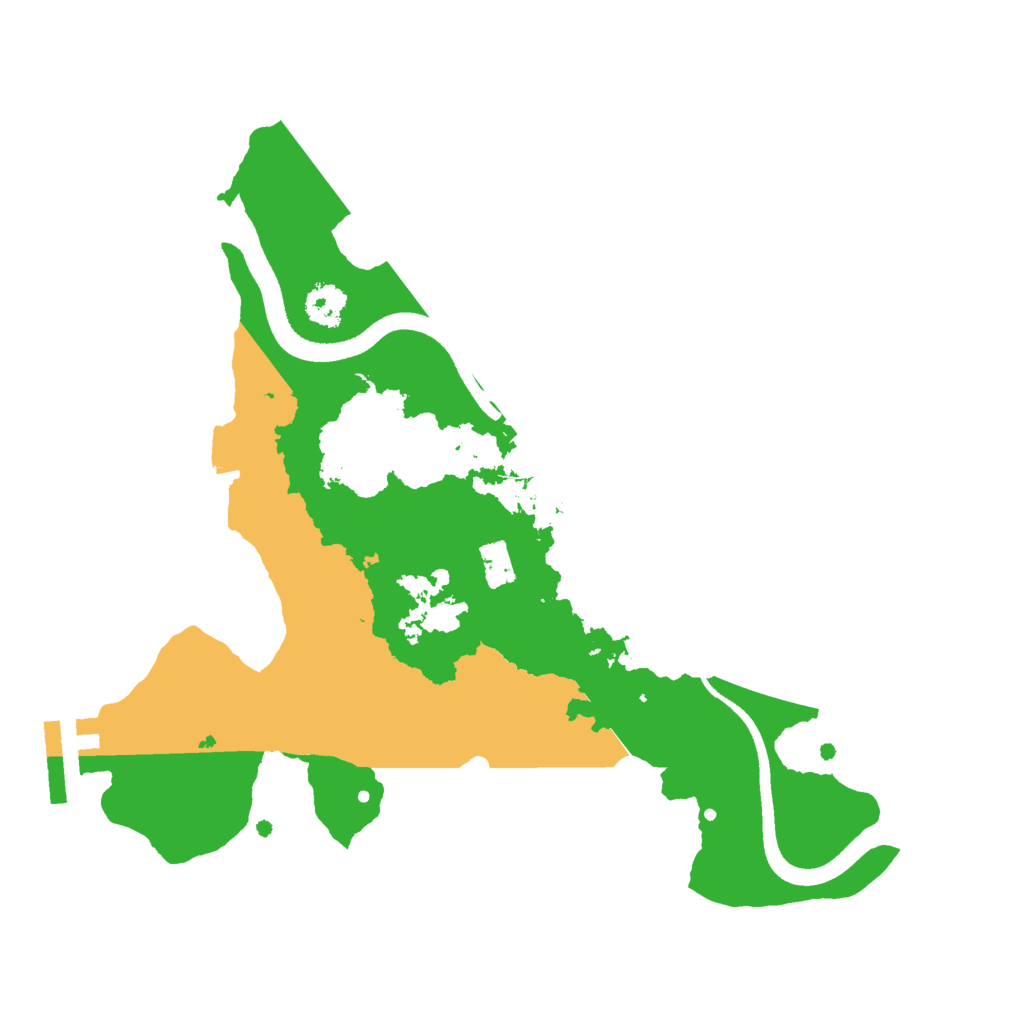 Biome Rust Map: Procedural Map, Size: 2500, Seed: 1470978289