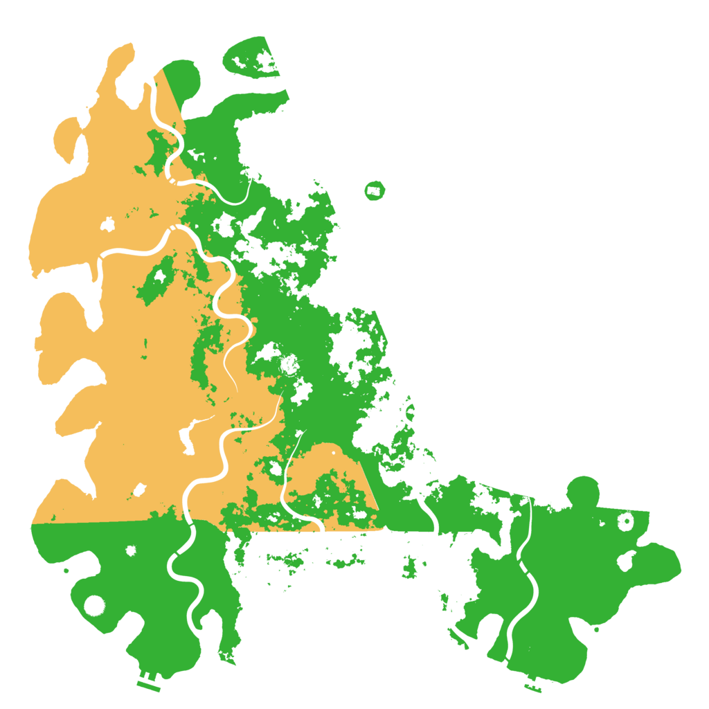 Biome Rust Map: Procedural Map, Size: 6000, Seed: 1235998744