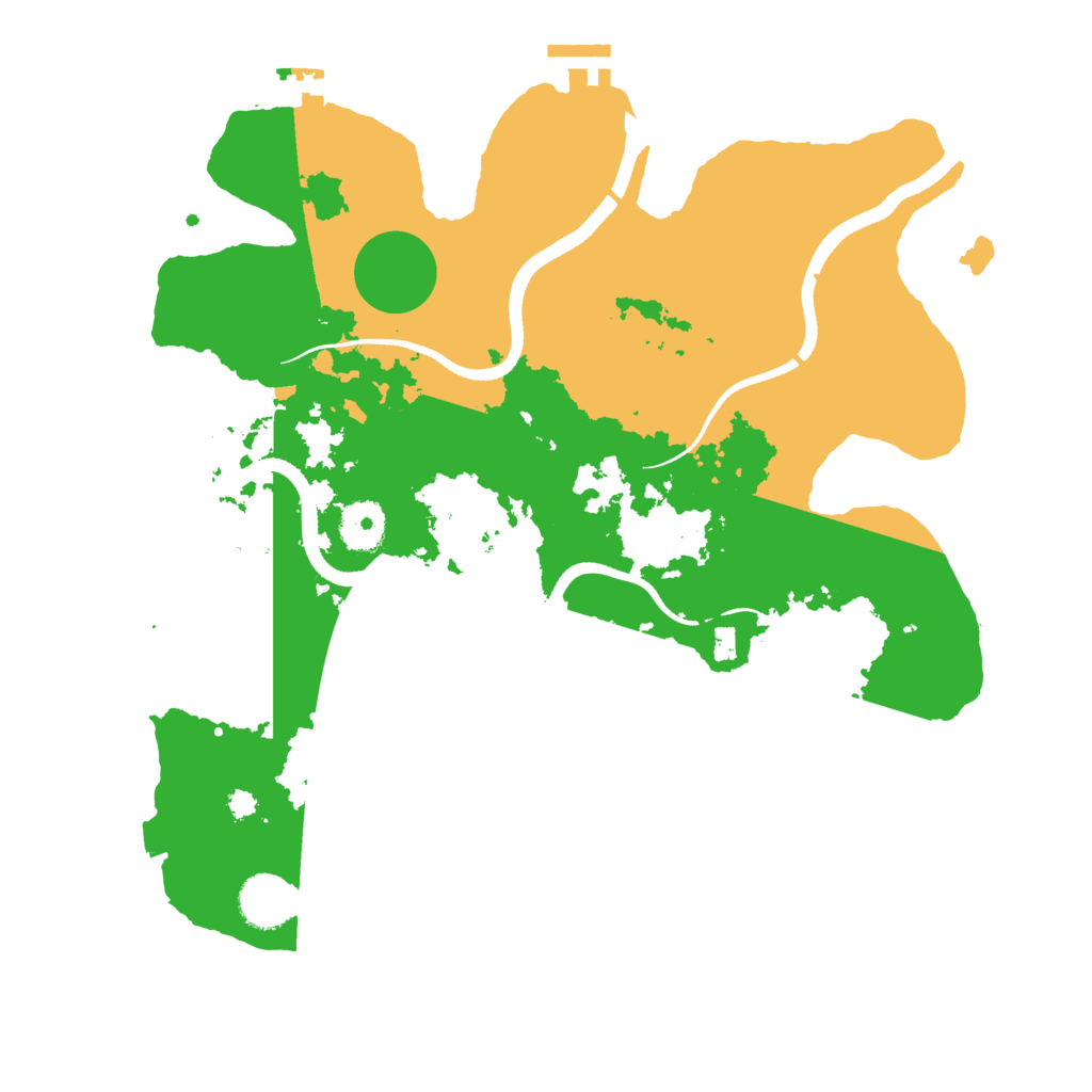 Biome Rust Map: Procedural Map, Size: 3500, Seed: 647143