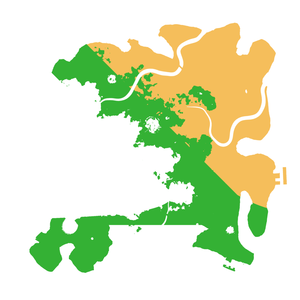 Biome Rust Map: Procedural Map, Size: 3500, Seed: 35238