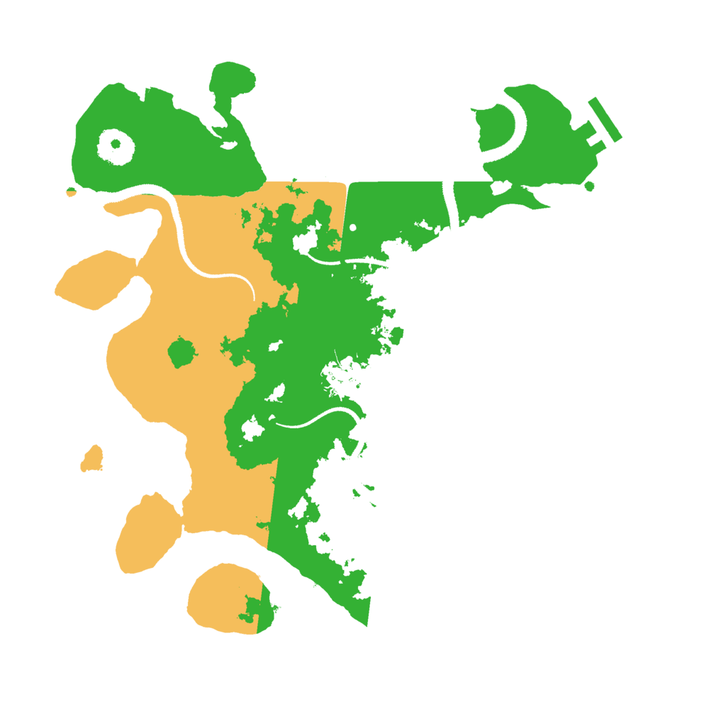 Biome Rust Map: Procedural Map, Size: 3000, Seed: 1304469032