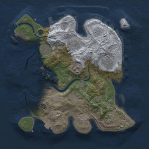 Thumbnail Rust Map: Procedural Map, Size: 3000, Seed: 4395, 13 Monuments