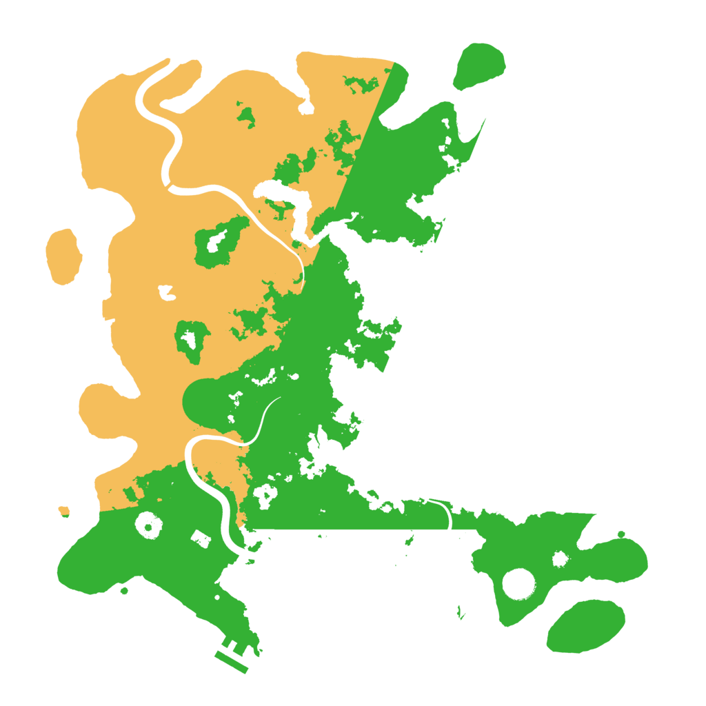Biome Rust Map: Procedural Map, Size: 4000, Seed: 54267509