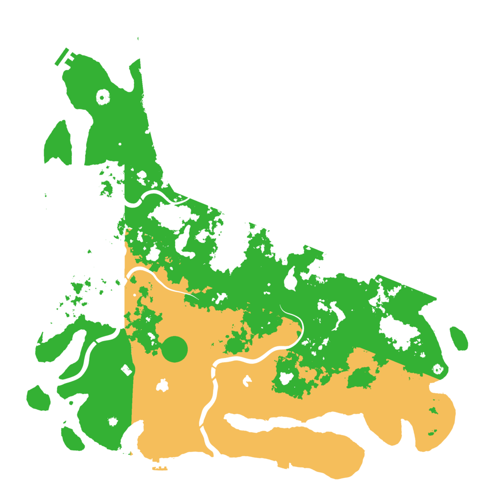 Biome Rust Map: Procedural Map, Size: 5000, Seed: 552528582