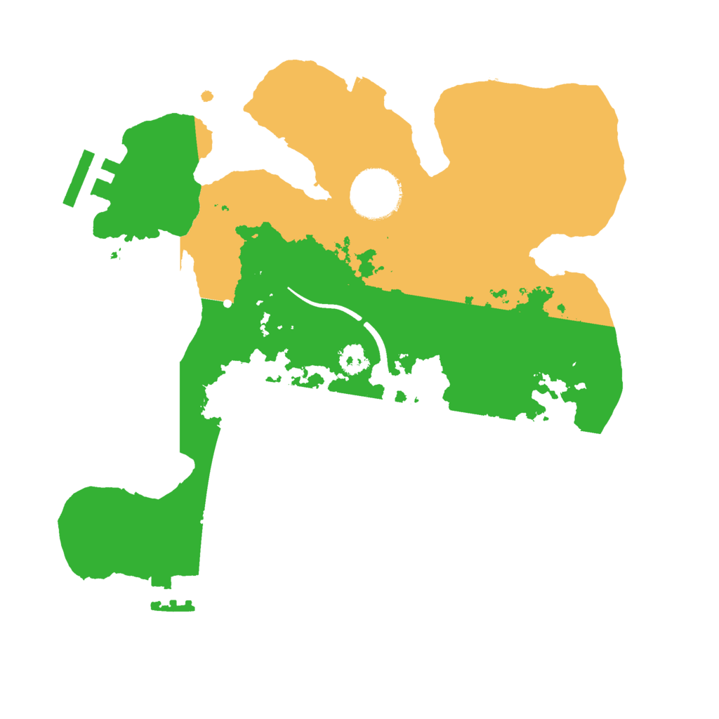 Biome Rust Map: Procedural Map, Size: 2500, Seed: 547014630