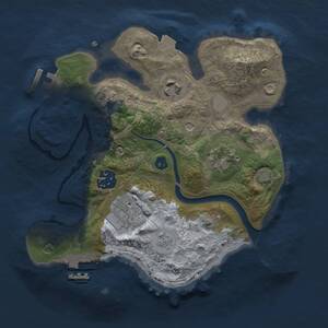Thumbnail Rust Map: Procedural Map, Size: 2500, Seed: 547014630, 11 Monuments
