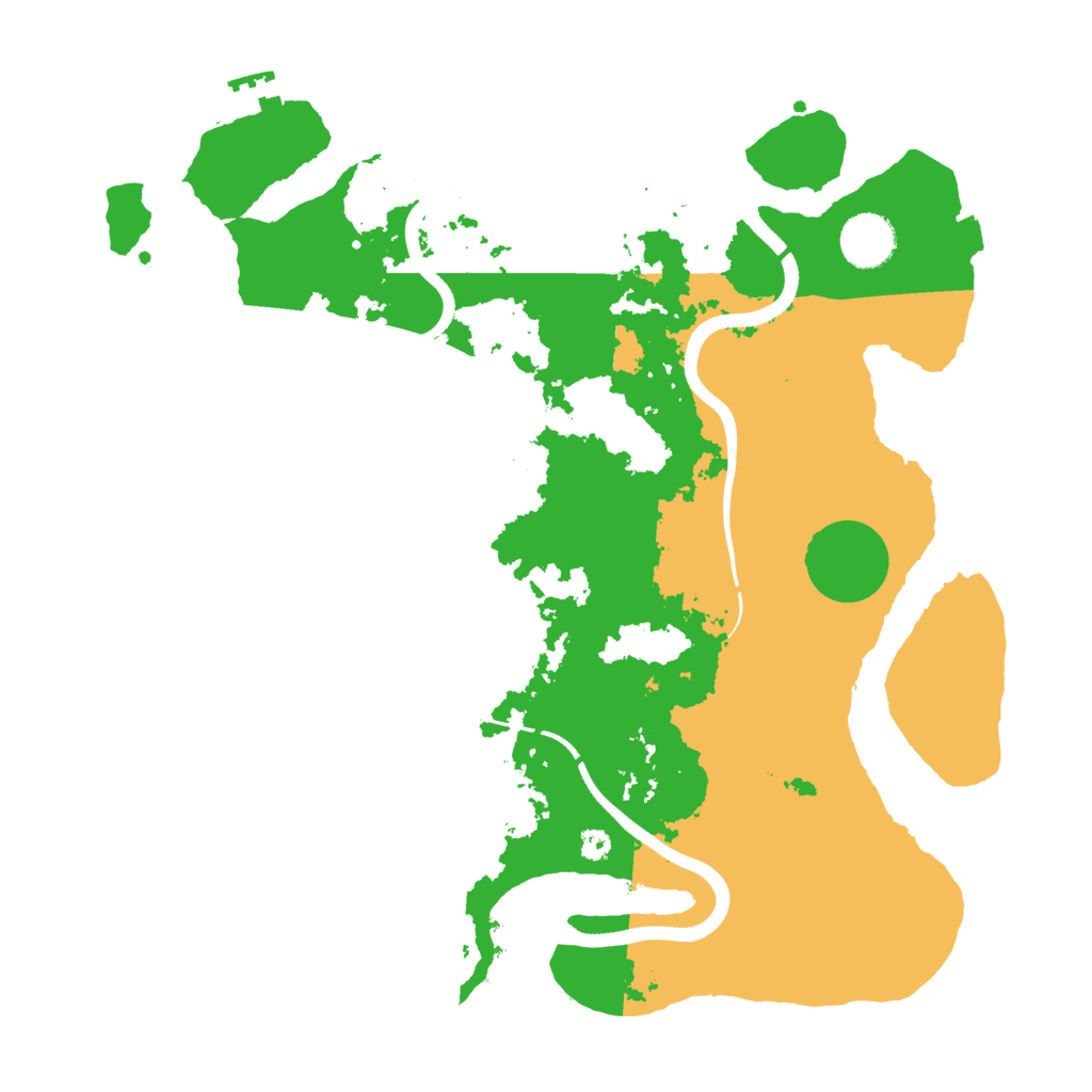 Biome Rust Map: Procedural Map, Size: 3515, Seed: 123654