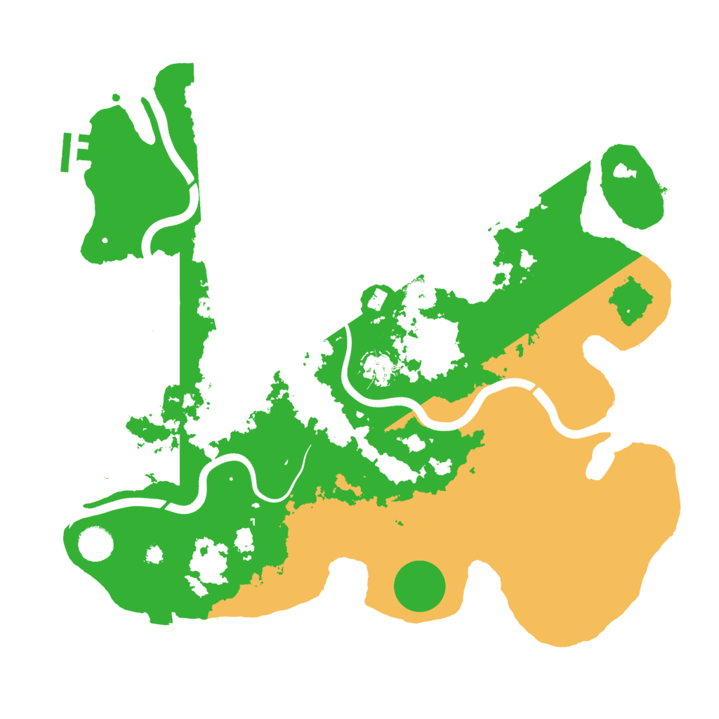 Biome Rust Map: Procedural Map, Size: 3700, Seed: 1083367927