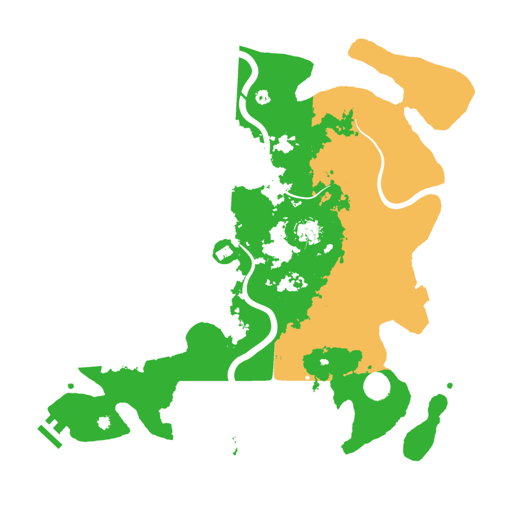 Biome Rust Map: Procedural Map, Size: 3500, Seed: 279720