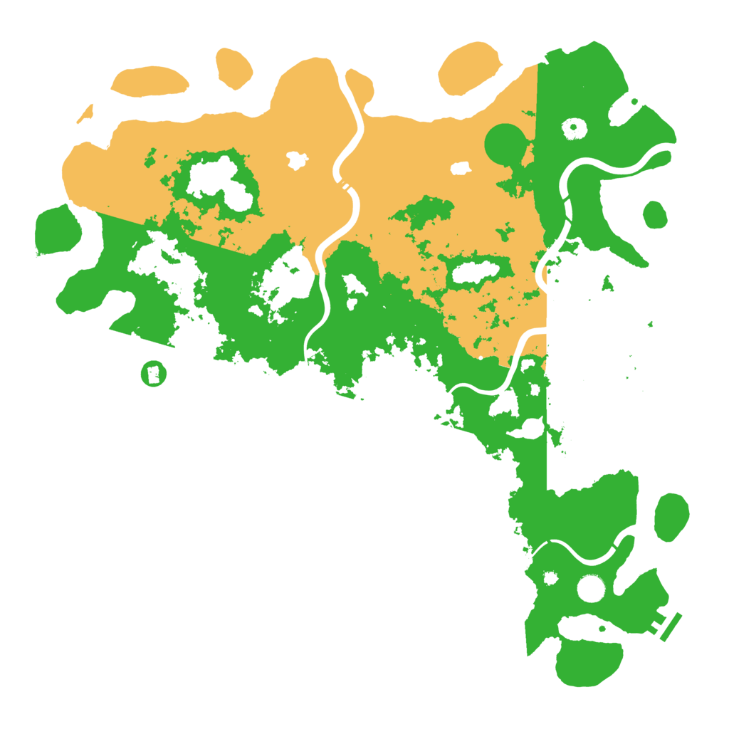 Biome Rust Map: Procedural Map, Size: 4600, Seed: 21020254
