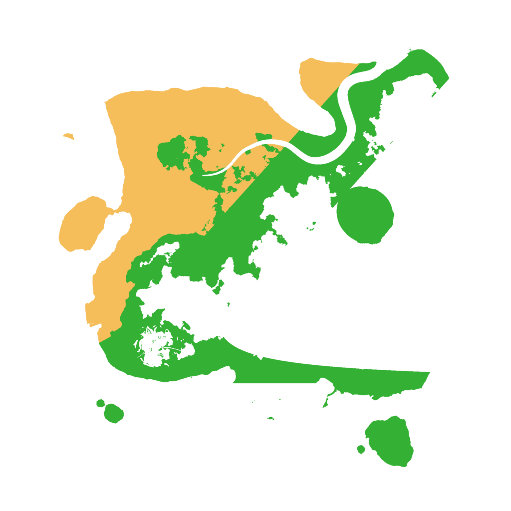Biome Rust Map: Procedural Map, Size: 2500, Seed: 98761982