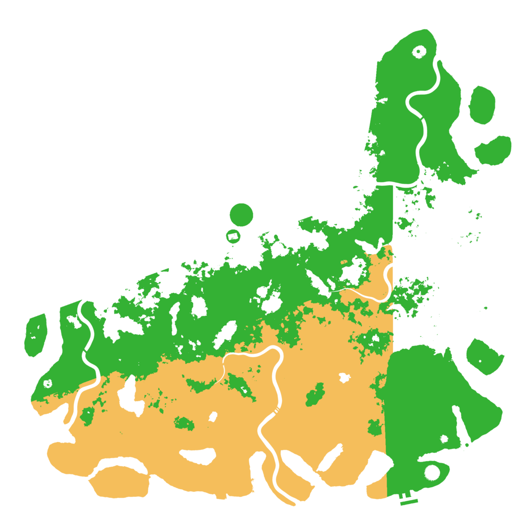 Biome Rust Map: Procedural Map, Size: 6000, Seed: 3457643
