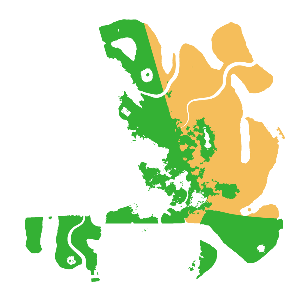 Biome Rust Map: Procedural Map, Size: 3500, Seed: 940072149