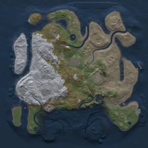 Thumbnail Rust Map: Procedural Map, Size: 3500, Seed: 940072149, 14 Monuments