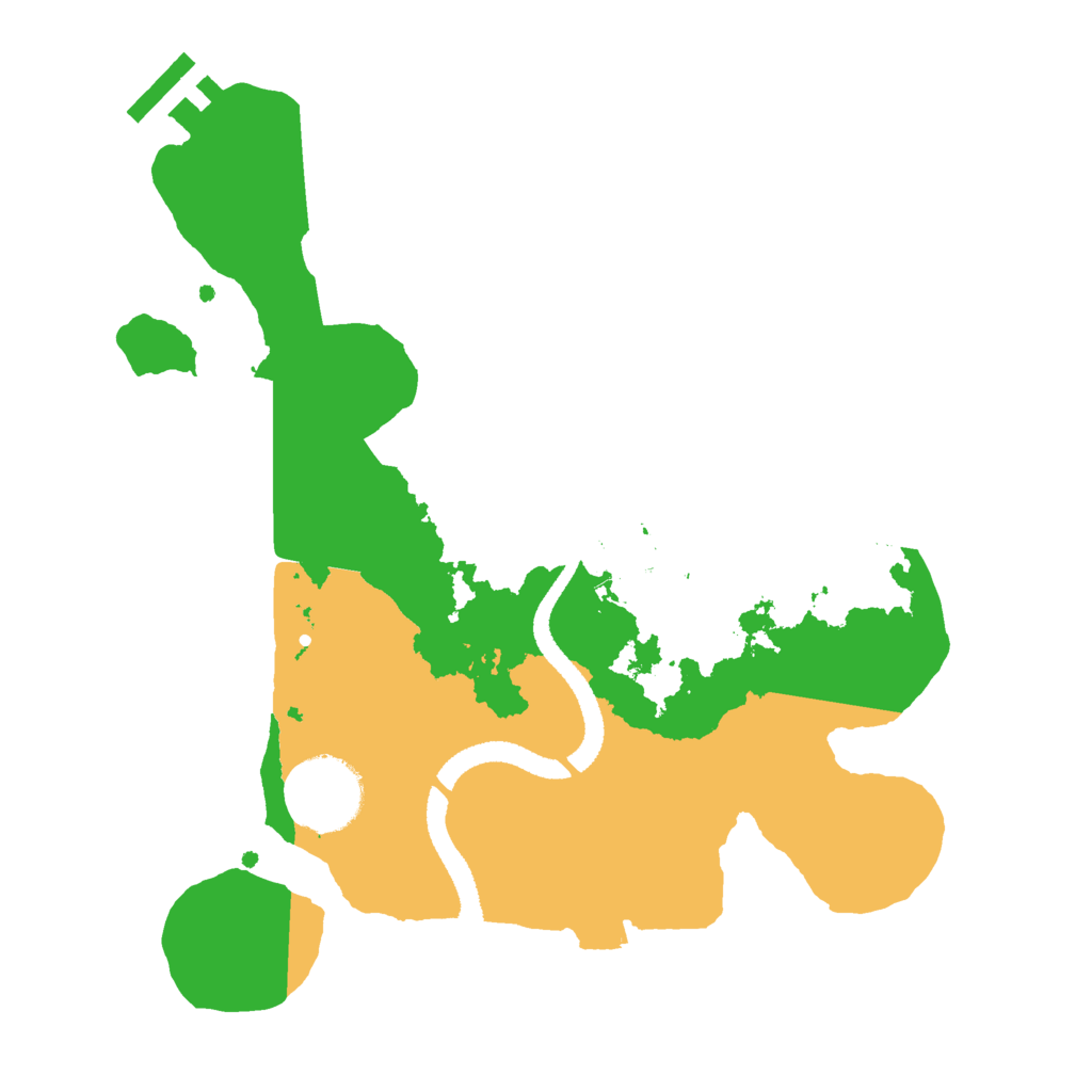 Biome Rust Map: Procedural Map, Size: 2650, Seed: 160678737