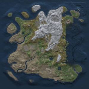 Thumbnail Rust Map: Procedural Map, Size: 3800, Seed: 782490609, 14 Monuments