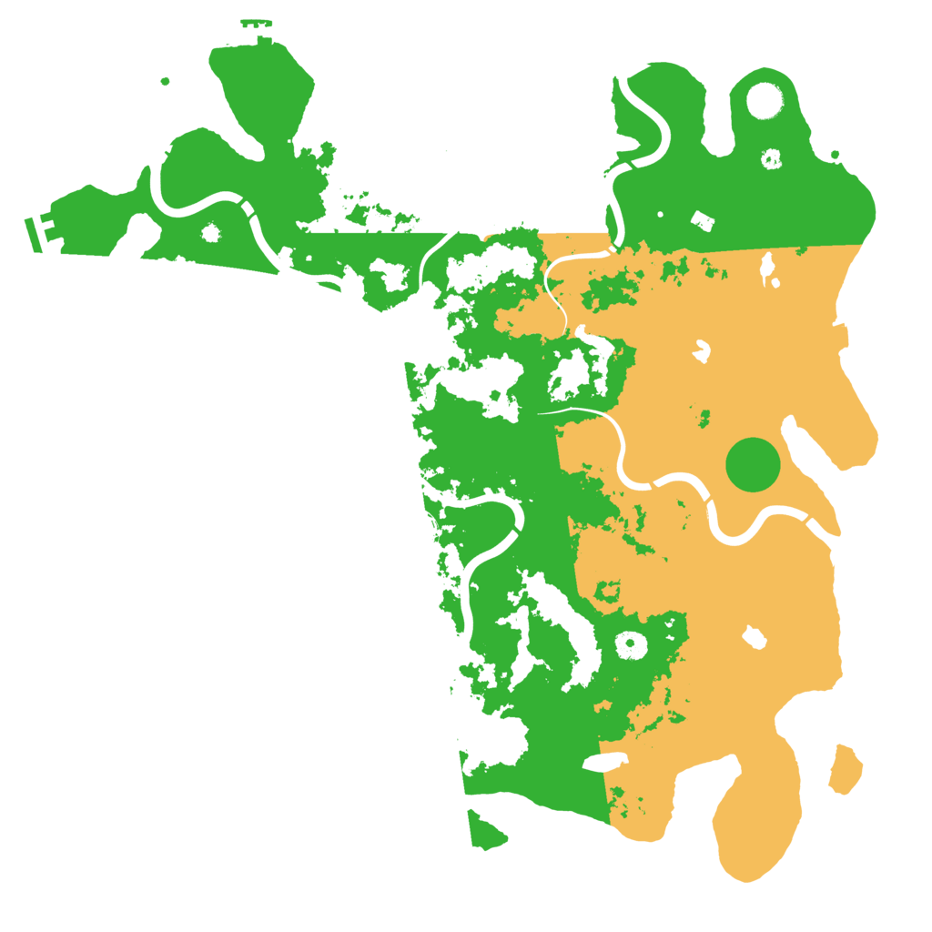 Biome Rust Map: Procedural Map, Size: 4500, Seed: 518563769