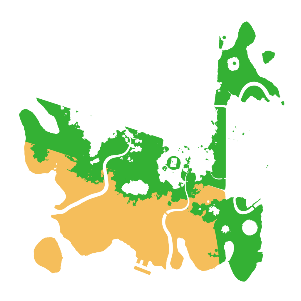 Biome Rust Map: Procedural Map, Size: 3500, Seed: 785431