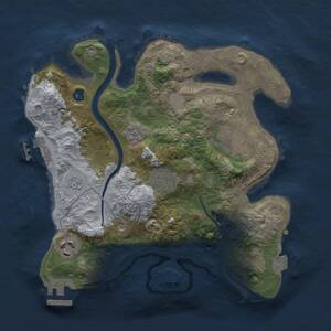 Thumbnail Rust Map: Procedural Map, Size: 2700, Seed: 19686, 10 Monuments