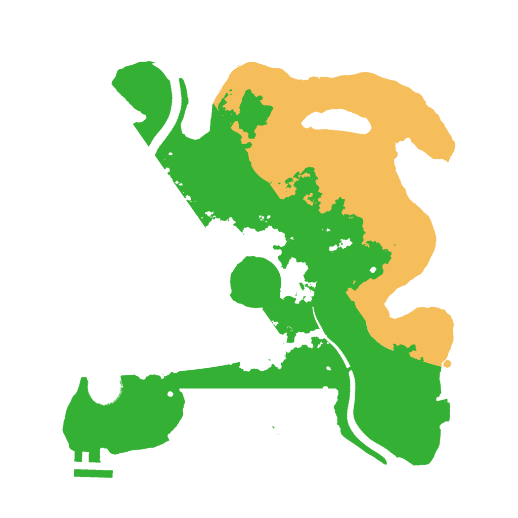 Biome Rust Map: Procedural Map, Size: 2700, Seed: 19686