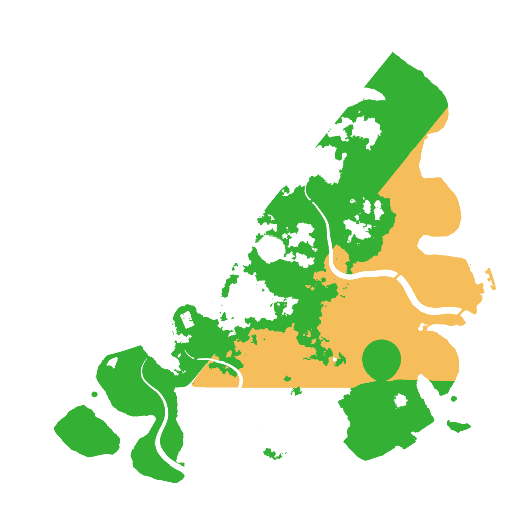 Biome Rust Map: Procedural Map, Size: 3500, Seed: 1774599668