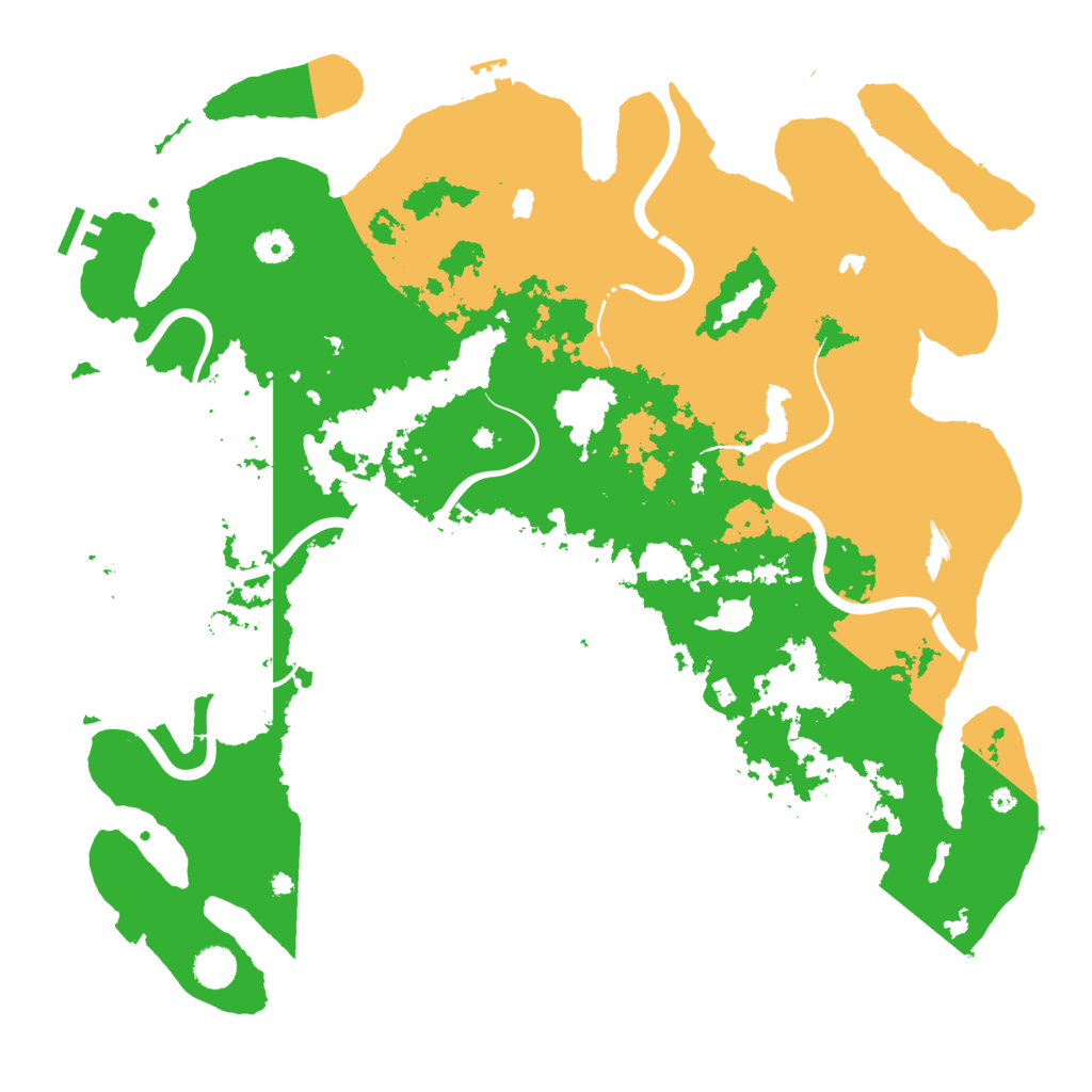 Biome Rust Map: Procedural Map, Size: 4500, Seed: 1438858500