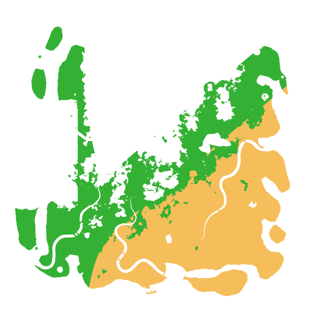 Biome Rust Map: Procedural Map, Size: 4500, Seed: 2137711633
