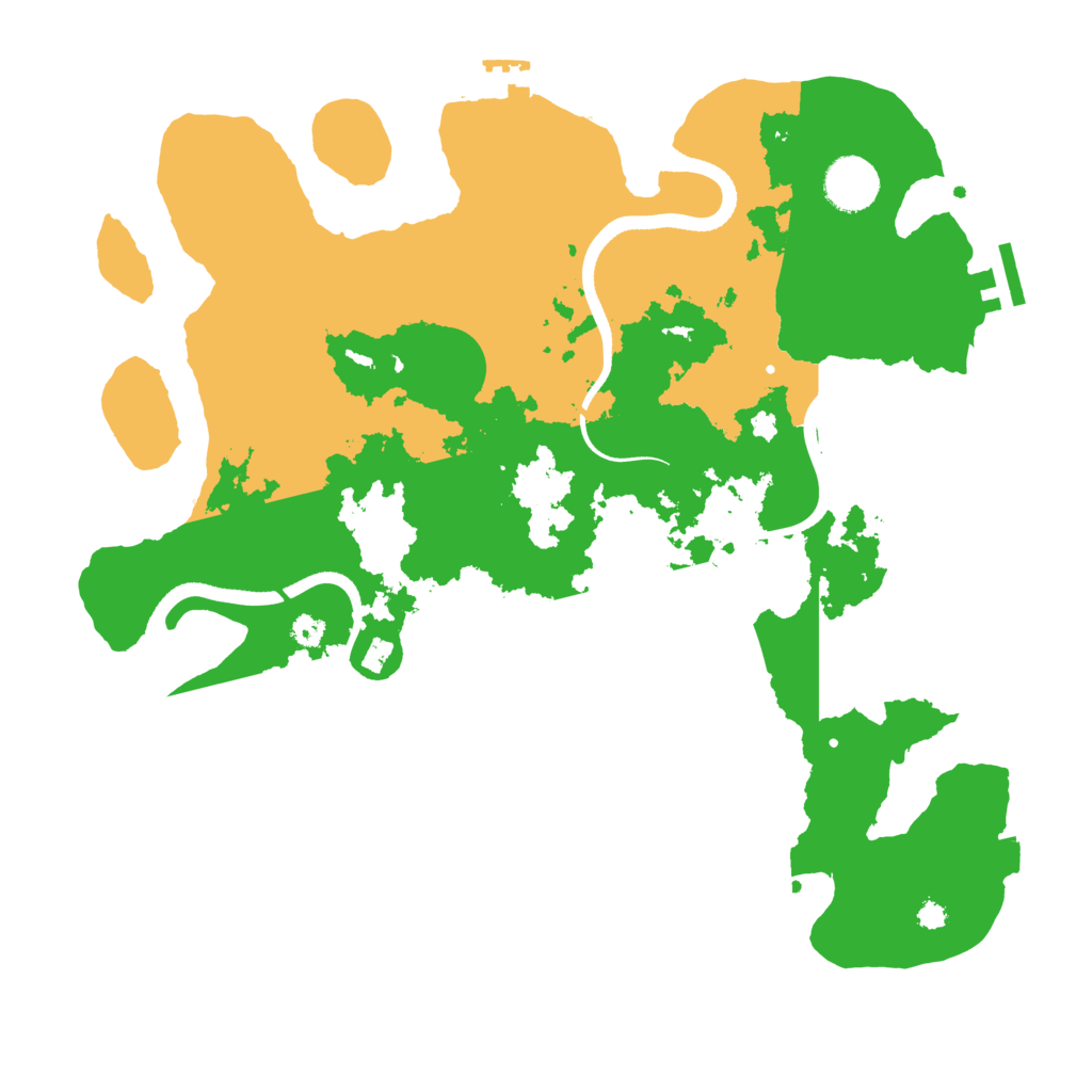 Biome Rust Map: Procedural Map, Size: 3500, Seed: 841367918